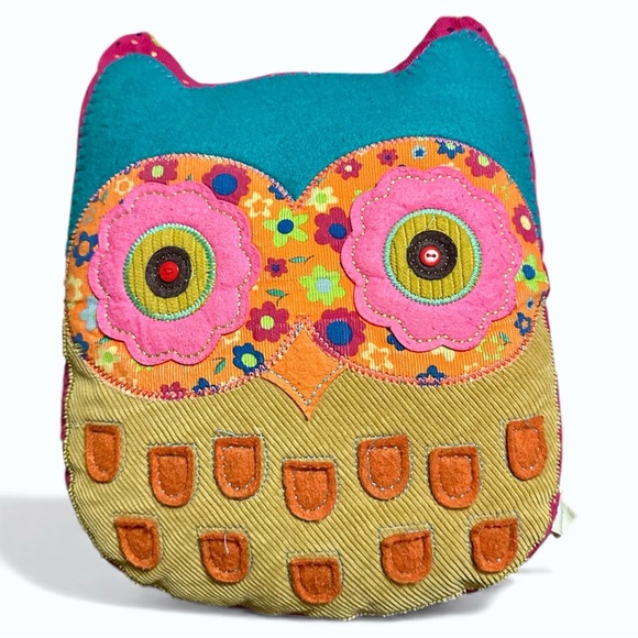 NATURAL LIFE Other - Natural Life Colorful Owl Accent Pillow Boho Folk Art Decor